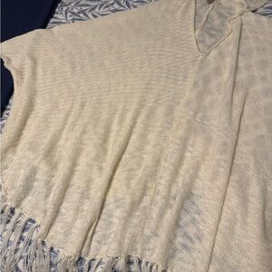 Mahina Boho Knit Poncho with Fringe❗️